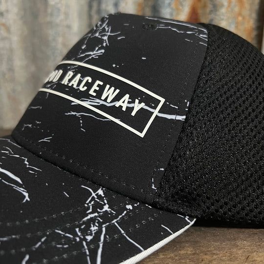 Marble Effect Cap - Black