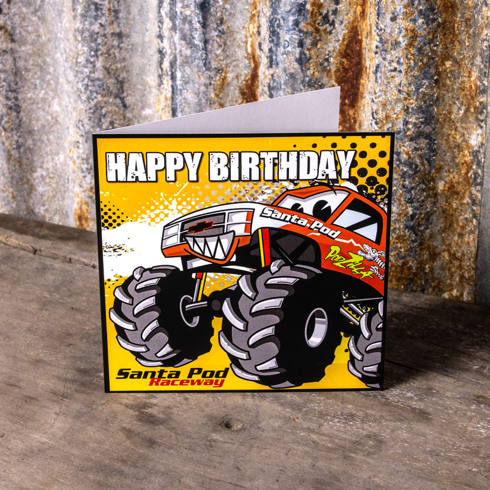 Podzilla Birthday Card