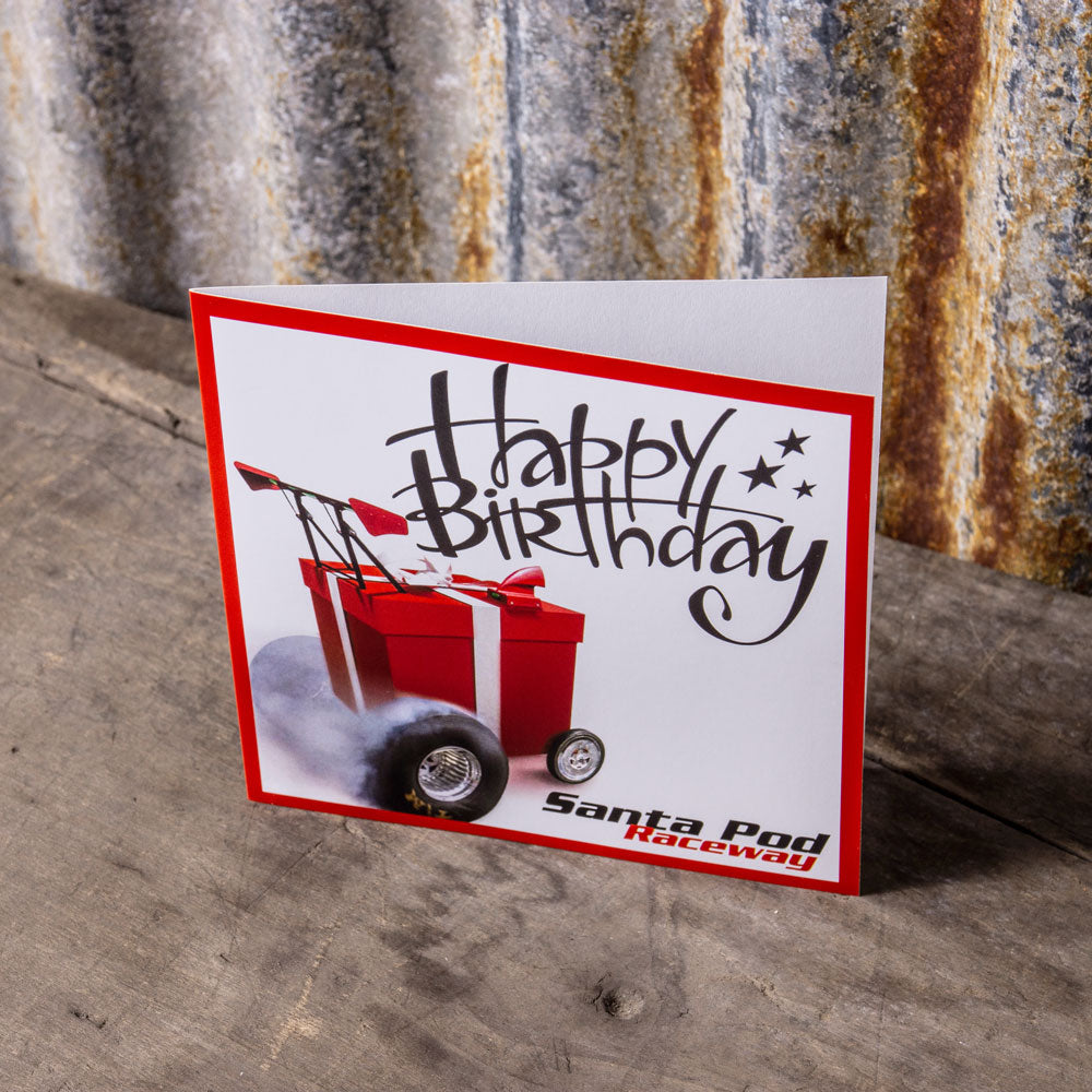 Dragster Birthday Card