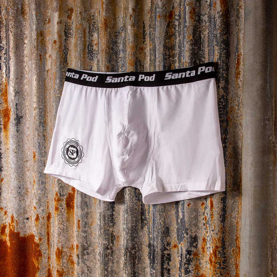 Santa Pod Boxers - White