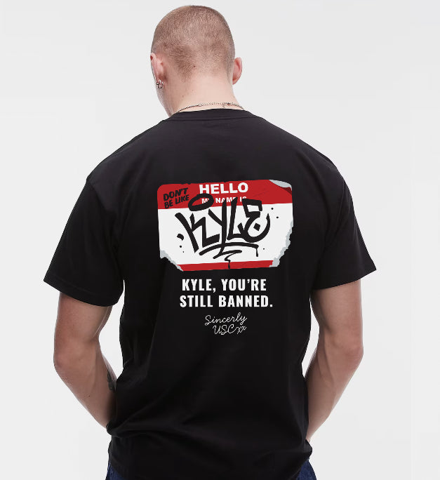 USC Kyle Black Tee with large graphic on back