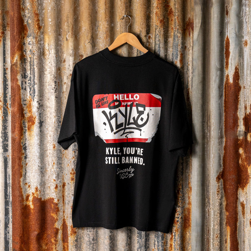 USC Kyle Black Tee with large graphic on back