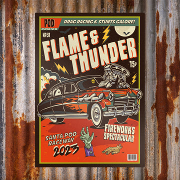 2023 Flame + Thunder Poster - A3