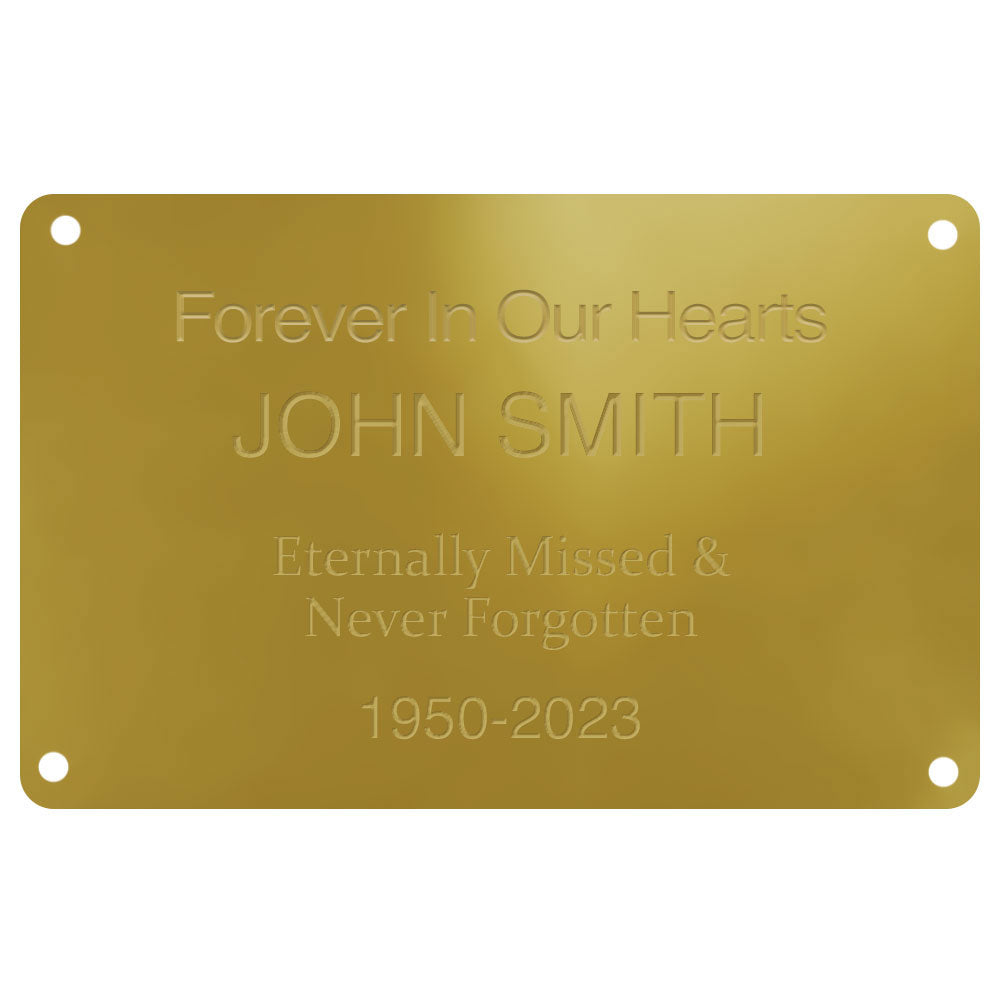 Engraved Brass Plate -  Canada