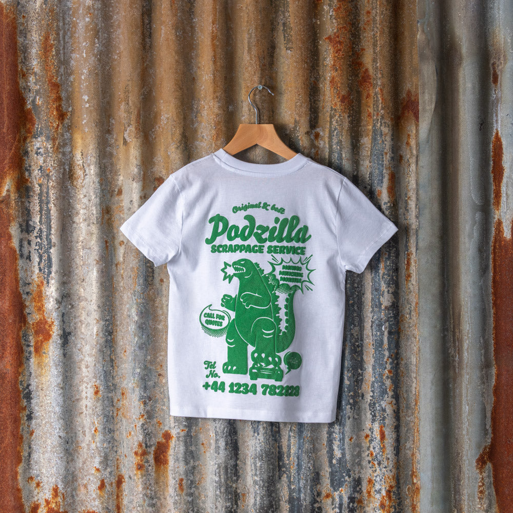 Kids Podzilla Action Tee - Green