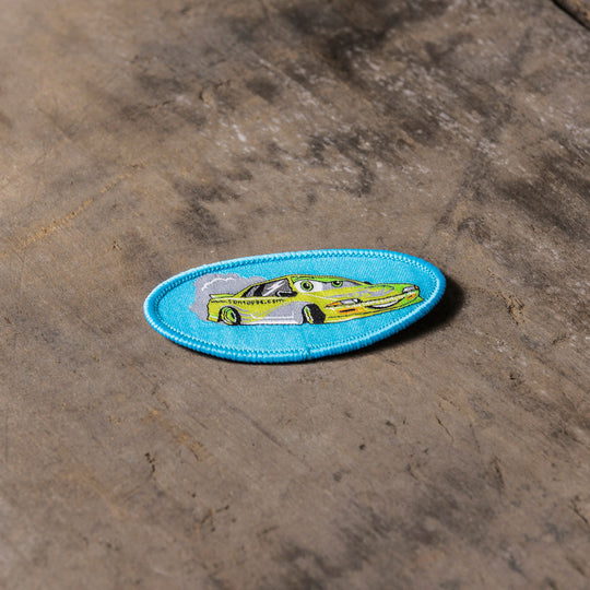 Drift Car Iron On Badge