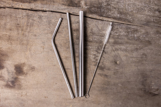 Aluminum Straw Set - 3 Pack
