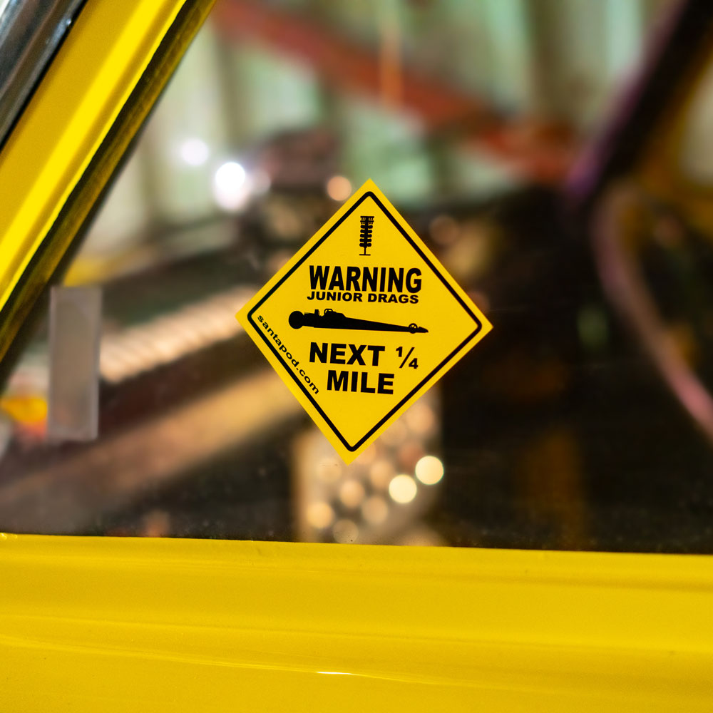 Warning Sticker - Junior Dragster