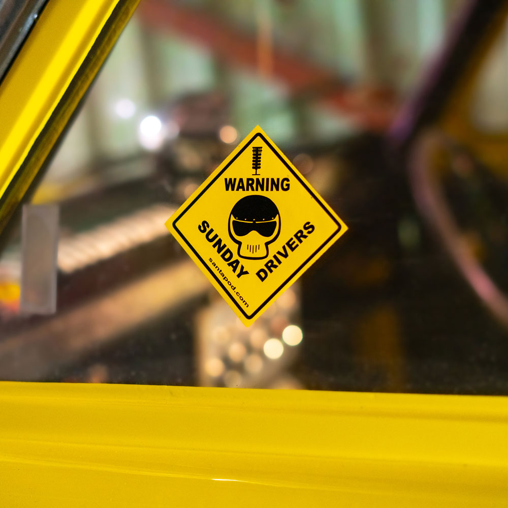 Warning Sticker - Sunday Drivers